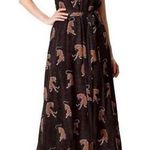 Eshakti  Tiger Georgette Sash Tie Dress Photo 0