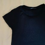 ZARA Black Cropped Tee Photo 1