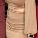 One Shoulder Cocktail Dress Gold Size XS Photo 3