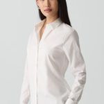 Theory  Fitted Shirt in Good Cotton, Large Photo 4