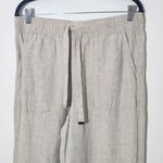 Joie  Natural Beige Linen Wide Leg Pants Size Large Photo 2