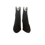 NIB! Lisa Vicky Sway Pointed Toe Suede Western Black Bootie Photo 5