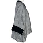 Moonlight  LagenLook Linen Asymmetrical Mandarin Collar Frog Button Tunic Top OS Photo 1