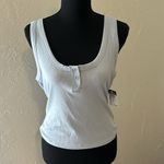Rue 21 nwt ribbed baby blue tank w/ buttons Photo 5