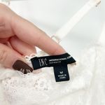 INC International Concepts Womens Coquette‎ Sheer Lace Bodysuit Size M White Size M Photo 5