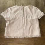 Kate Spade Blush Fringe Textured Blouse Photo 10
