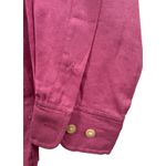 Ralph Lauren Vintage  Linen long sleeve Hot Pink women's size M Photo 4