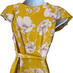 Free People  French Quarter Yellow Floral Print Wrap Dress Cottagecore Fairy S Photo 7