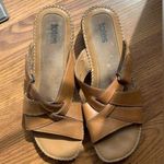 Totes Mules Sandals Shoes Women Size 8 Brown Leather Y2K Summer Footwear Photo 0