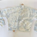 Reformation 3/4 Zip Sweatshirt Track Jacket Sky Blue & White Size S Tornado New Photo 10