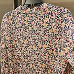 Frank & Eileen 💕💕 Eileen Neon Floral Button Down Shirt Blouse Medium M NWOT Photo 10