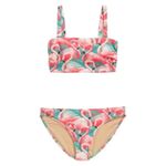 Old Navy NWT Plus Size Pink White Flamingo Print Bandeau Bikini 2 Piece Set Photo 2