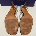 Stuart Weitzman  Strappy Silver Metallic Fabric Dress Heels Photo 7