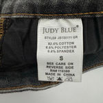 Judy Blue Jean Shorts High Waist Embroidered Green Cactus Grey Denim Size S Photo 8