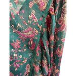 NWT Band of the Free Women XS Paisley Tie Front Crop Top Boho Chic Western Blue Photo 9