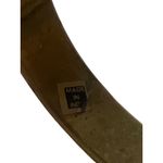 Vintage Brass Bangle Bracelet Mother of Pearl Inlay Elephant Trunk Up India 8.5" Black Photo 3