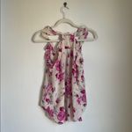 Rebecca Taylor  Silk Rose Garden Pink Sequin Ruffle Blouse Photo 5