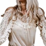 Ryu Sheer Lace Tassel Blouse‎ Photo 4