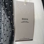 🆕 Clubwear Blouse Bodysuit (M) with Rhinestones Embellished 💥 Black Size M Photo 3