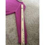 Lauren Ralph Lauren Pink Cotton Waffle Knit Sweater Size Medium Preppy Chic Photo 6