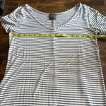 Olivia Rae  Striped Black & White Midi T-Shirt Dress Size Medium Photo 8