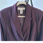 Apostrophe Curvy Plus 16P  Two-Button Blazer Lined Deep Eggplant Plum Photo 2