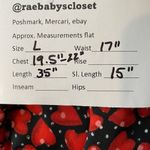 Disney  Colleen Atwood Alice Red Heart Looking Glass Dress Size L Photo 10