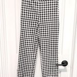 Princess Polly Shayla Gingham Pants Black and White Size 4 Checker Plaid Photo 1