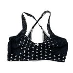 Free People Intimately Flocked Lace Bow Bralette Black Size Large Photo 2