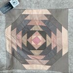 NWT Artisan Mongolian Woolcraft Quilt Square Tote Neutrals New Tan Photo 1