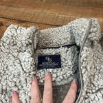 Simply Southern | Women's Gray Sherpa Teddy Bear 3/4 Zip Pullover Jacket Sz L Photo 1