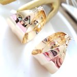 ZARA New!  Bright Golden Hoop Earrings Photo 1