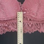 Frederick's of Hollywood  Pink Lace Bralette Size Medium NWT Rose Pink Bralette Photo 9