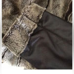 Style & Co  faux leather and faux fur coat size small vintage style Photo 1