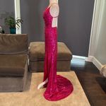 Women’s Pink Fully Sequined Mermaid Style Prom Party Dress Size XS NWOT Pink Photo 4