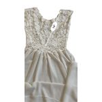 Victoria's Secret 90’ Vintage Maxi Dress Nightgown Ivory Floral Lace Plunge Back Photo 6