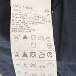 United Colors Of Benetton Stile Benetton Pants Women US 10 Blue Cotton High Waist Pleated Trousers Classic Photo 10