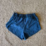 Oiselle  Roga Shorts Womens Running Athletic Comfy Size 6 Blue Photo 3