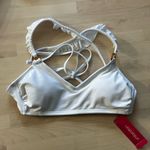Xhilaration White Ruffle Racerback Bikini Bra Size S(0-2) Swimwear NWT Photo 5
