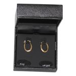 R.H. Macy's & Co. 10k Solid Gold Mini Hoops NWT Photo 2