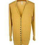 Zenana Outfitters  Yellow‎ Women's Long Sleeve Button Up Sweater - Size Medium Photo 0