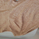 NWT Band of‎ the Free Ribbed Mock Neck Top Puff Shoulder Camel Tan Fall Photo 2