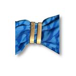 ViX XL Blue Polyamide Bia Tube Bikini Bottom 24K Gold Accents Full Coverage NWT Photo 5