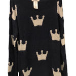 Disney  Parks Princess Couture crown lightweight blue women’s sweater size s‎ Photo 0