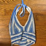 Hollister  Striped Crotchet Halter Top Photo 1