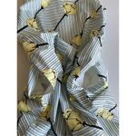 Talbots D2 Floral Stretch Dress Size 2 Blue White Butter Yellow Photo 5