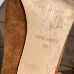 Nine West  Cognac Suede Stiletto Heeled Chelsea Ankle Bootie Size 7 Photo 5