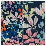 Shoshanna 100% Silk Blue Colorful Floral Asymmetrical Fairy Midi Dress Large 12 Photo 12