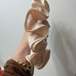 Anthropologie Cream Ruffle Headband Photo 1