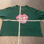 Tmg Women's Large Green Crop Shirt Photo 5